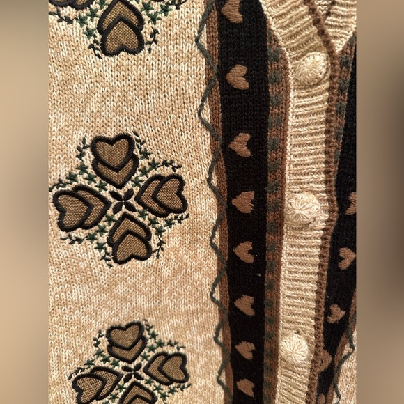 Christopher & Banks Embroidered Vintage Sweater Vest Size M - Picture 4 of 6